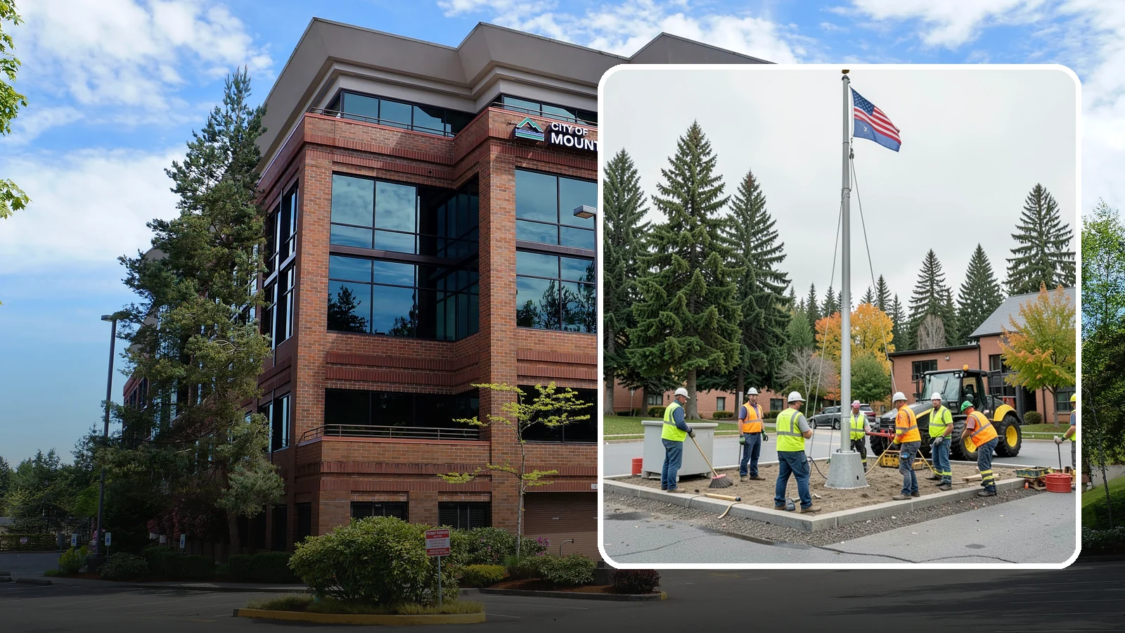Flagpole Installation in Mountlake Terrace, Snohomish County, WA - We install flagpoles at civic buildings, parks, and memorials with engineered foundations and proper halyard systems.