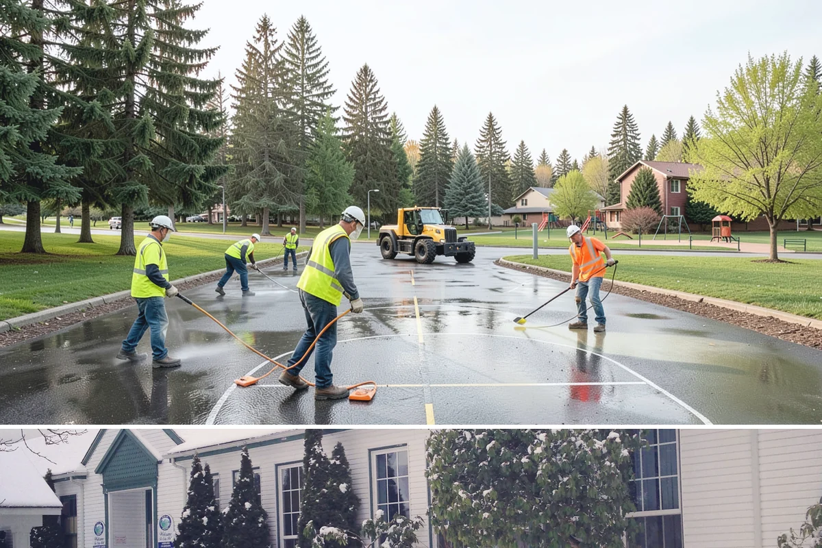 Flagpole Installation in Pacific, King County, WA - Foundation work requires drier conditions for proper concrete cure, making late spring through early fall the preferred...