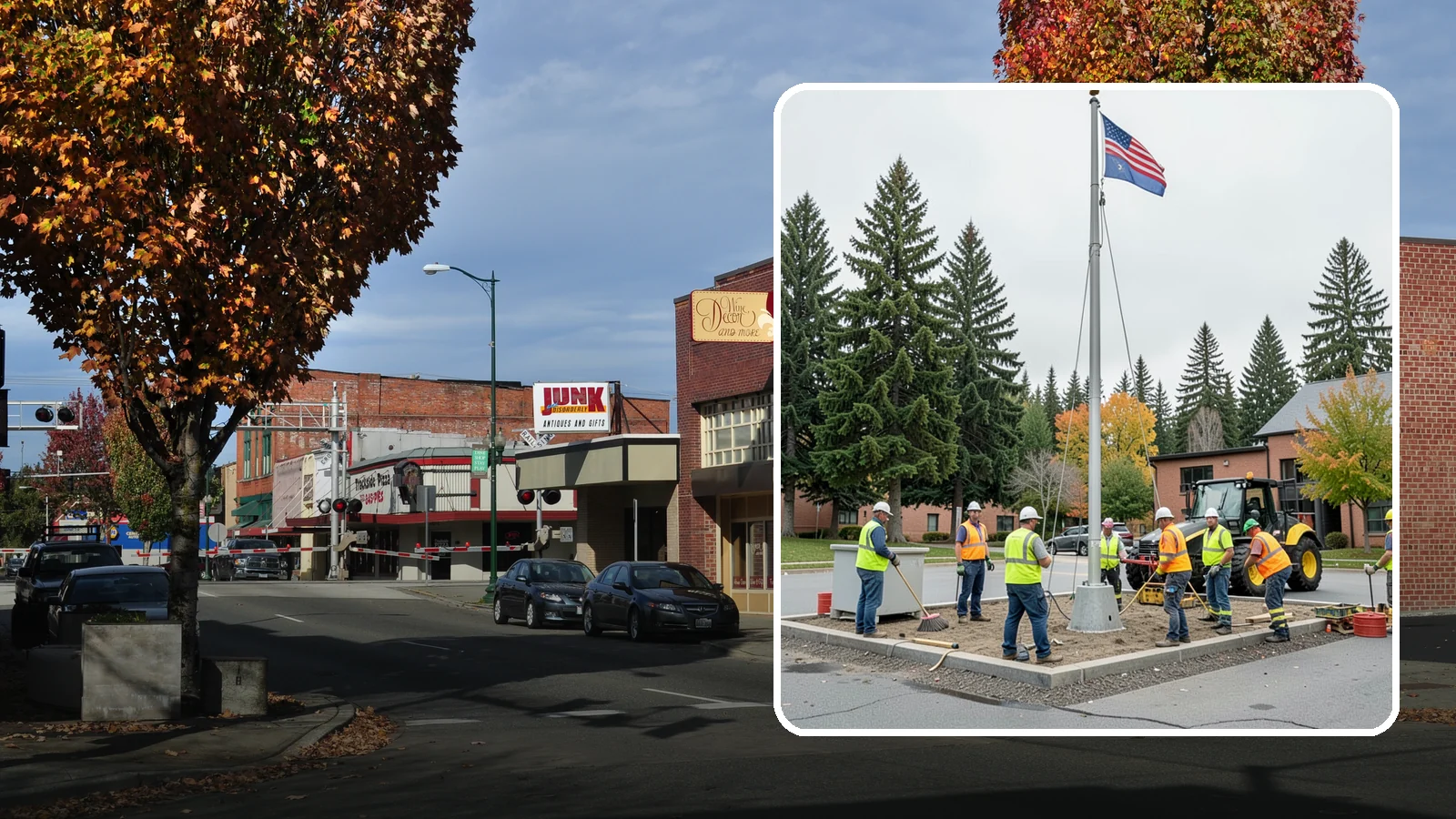 Flagpole Installation in Puyallup, Pierce County, WA - We install flagpoles at civic buildings, parks, and memorials with engineered foundations and proper halyard systems.