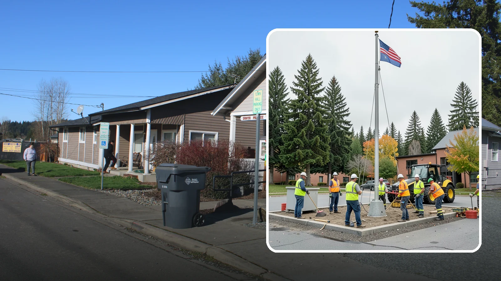 Flagpole Installation in South Prairie, Pierce County, WA - We install flagpoles at civic buildings, parks, and memorials with engineered foundations and proper halyard systems.