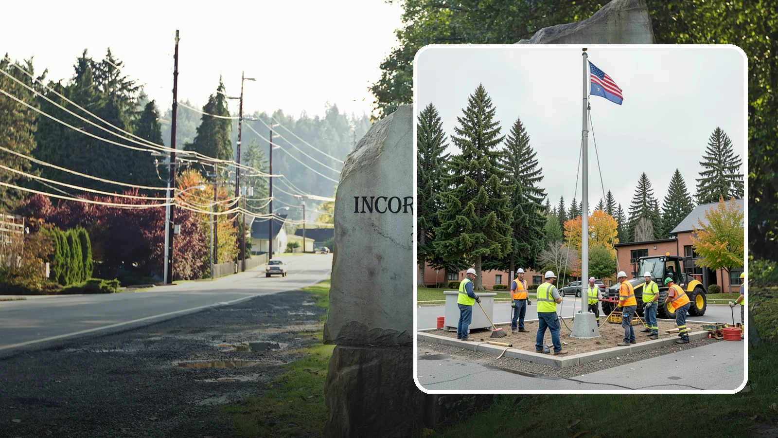 Flagpole Installation in Wilkeson, Pierce County, WA - We install flagpoles at civic buildings, parks, and memorials with engineered foundations and proper halyard systems.