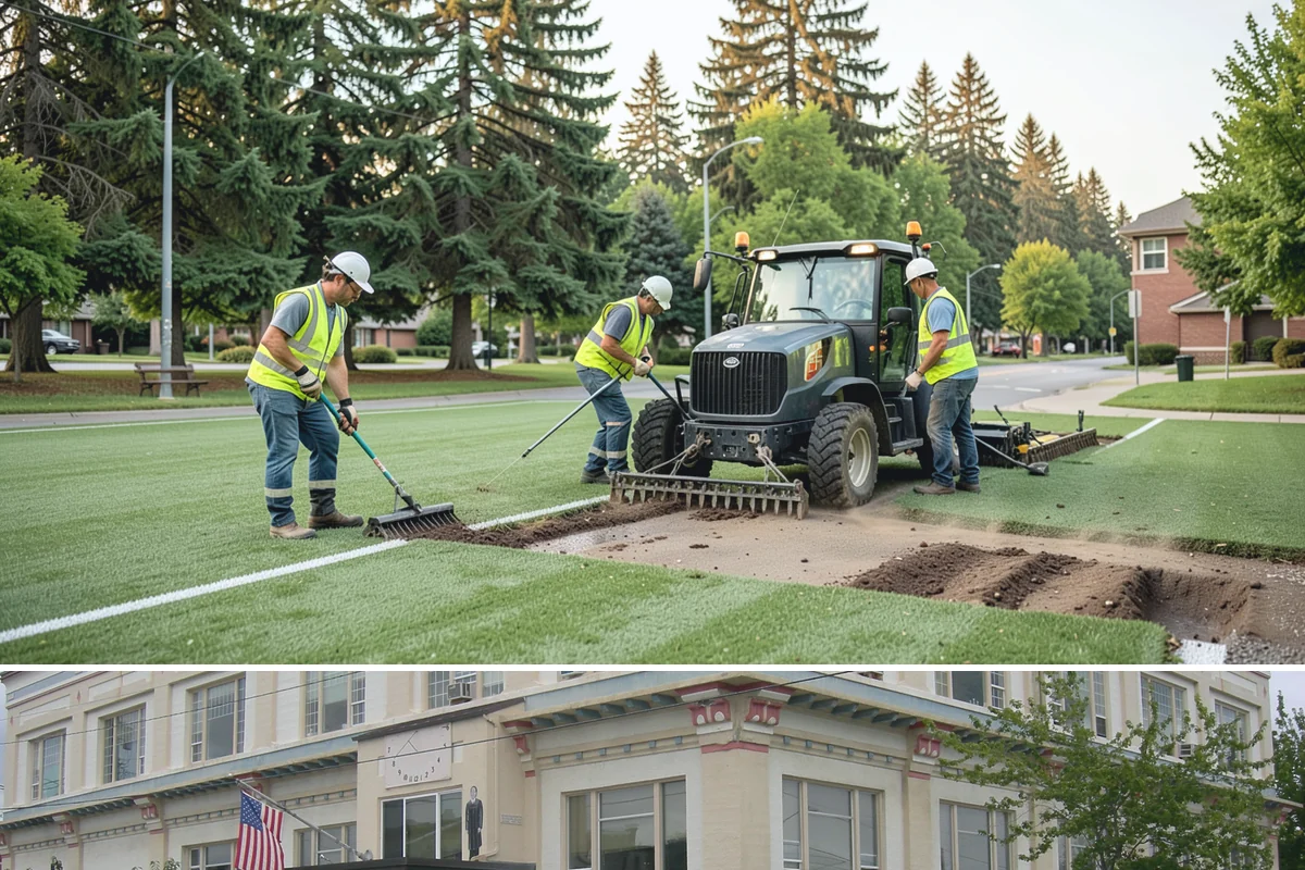 Fleet Maintenance in Anacortes, Skagit County, WA - Snow and storm equipment gets priority servicing ahead of winter, while mowers and sweepers are prepped in spring.