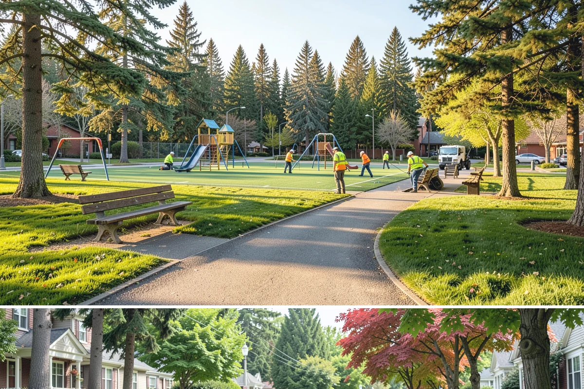 Fleet Maintenance in Beaux Arts Village, King County, WA - Snow and storm equipment gets priority servicing ahead of winter, while mowers and sweepers are prepped in spring.