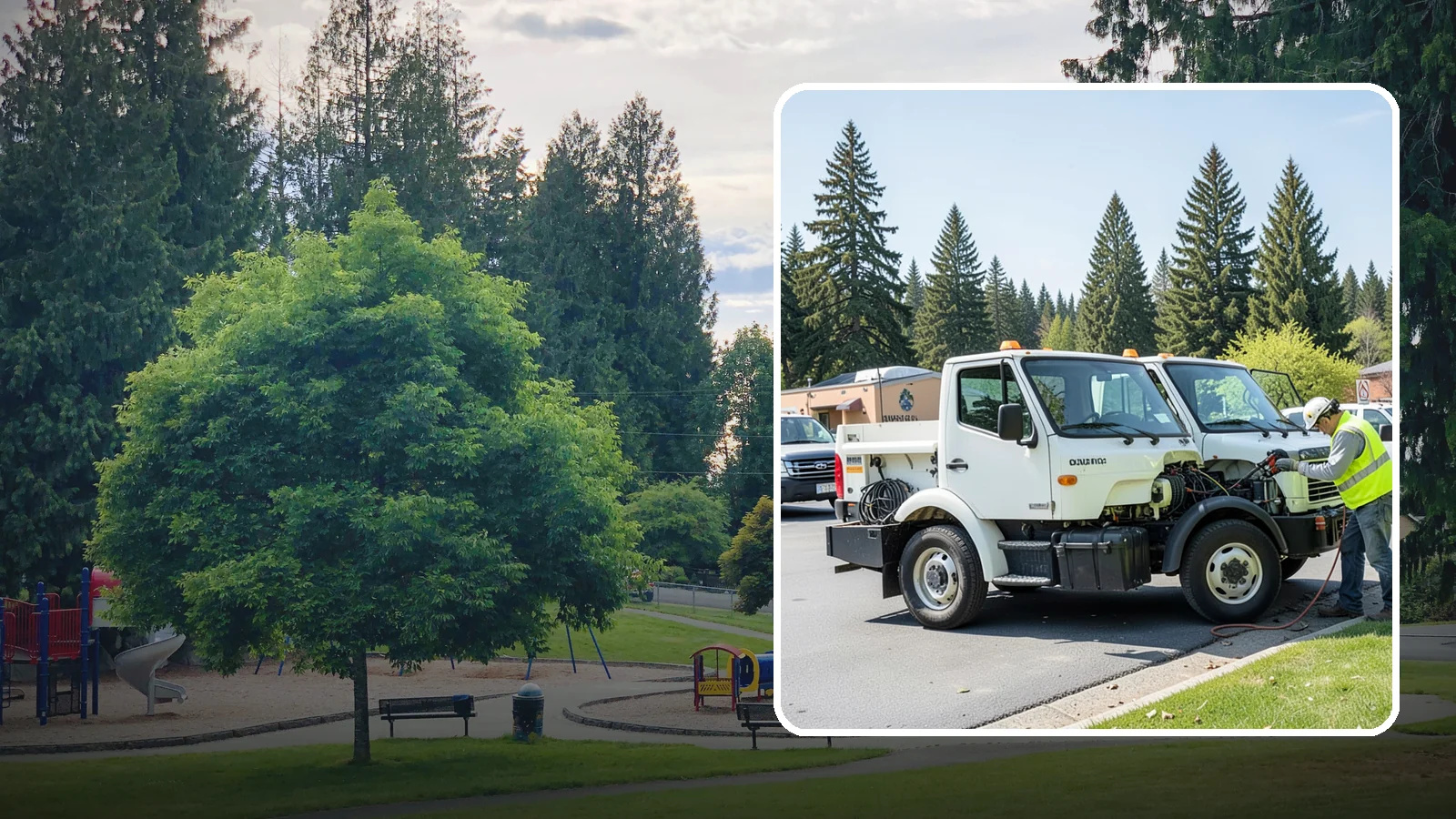 Fleet Maintenance in Bonney Lake, Pierce County, WA - Scheduled and repair maintenance for municipal vehicle and equipment fleets.