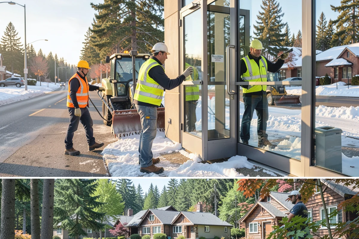 Fleet Maintenance in Edgewood, Pierce County, WA - Snow and storm equipment gets priority servicing ahead of winter, while mowers and sweepers are prepped in spring.