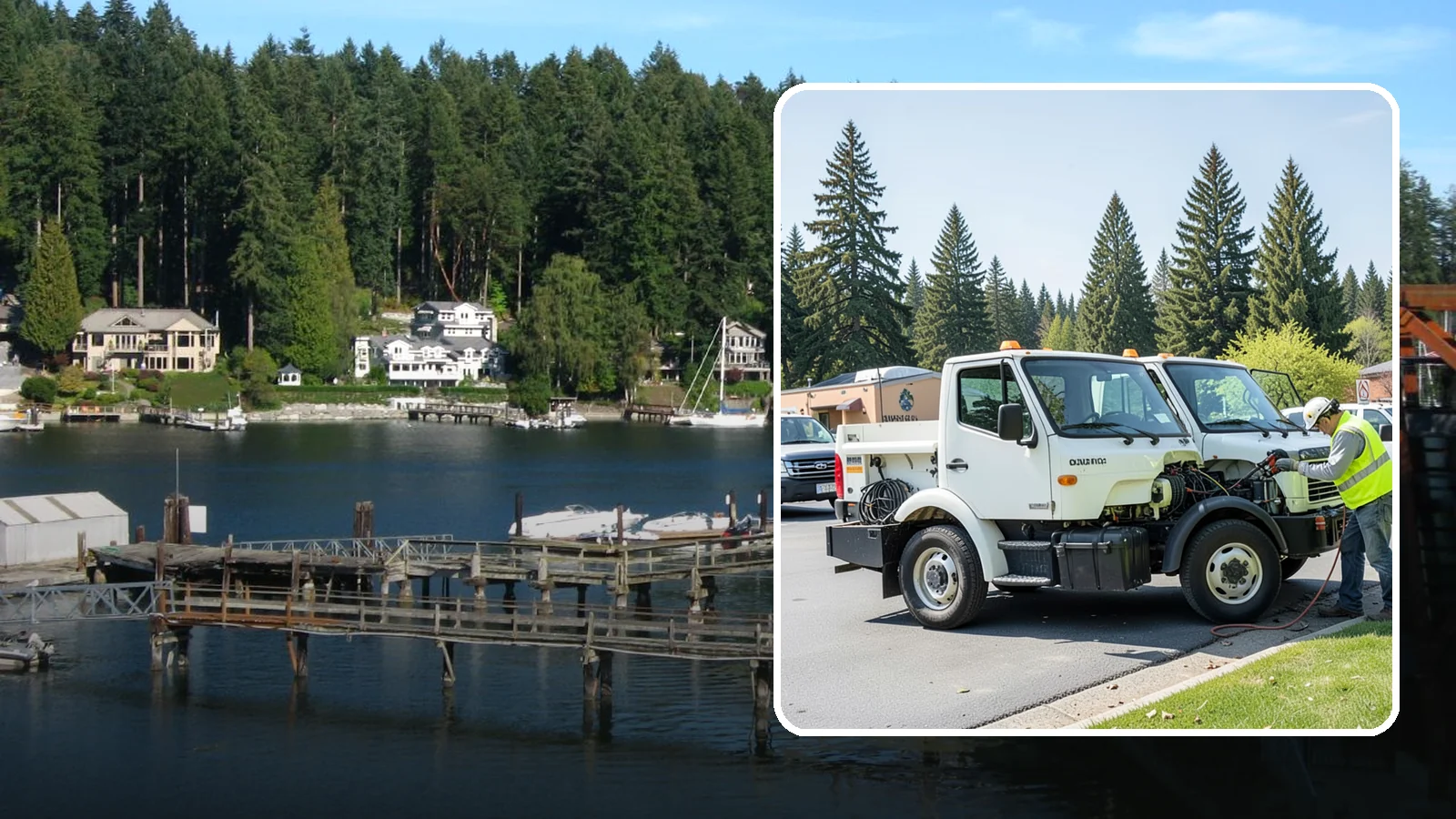 Fleet Maintenance in Gig Harbor, Pierce County, WA - Scheduled and repair maintenance for municipal vehicle and equipment fleets.