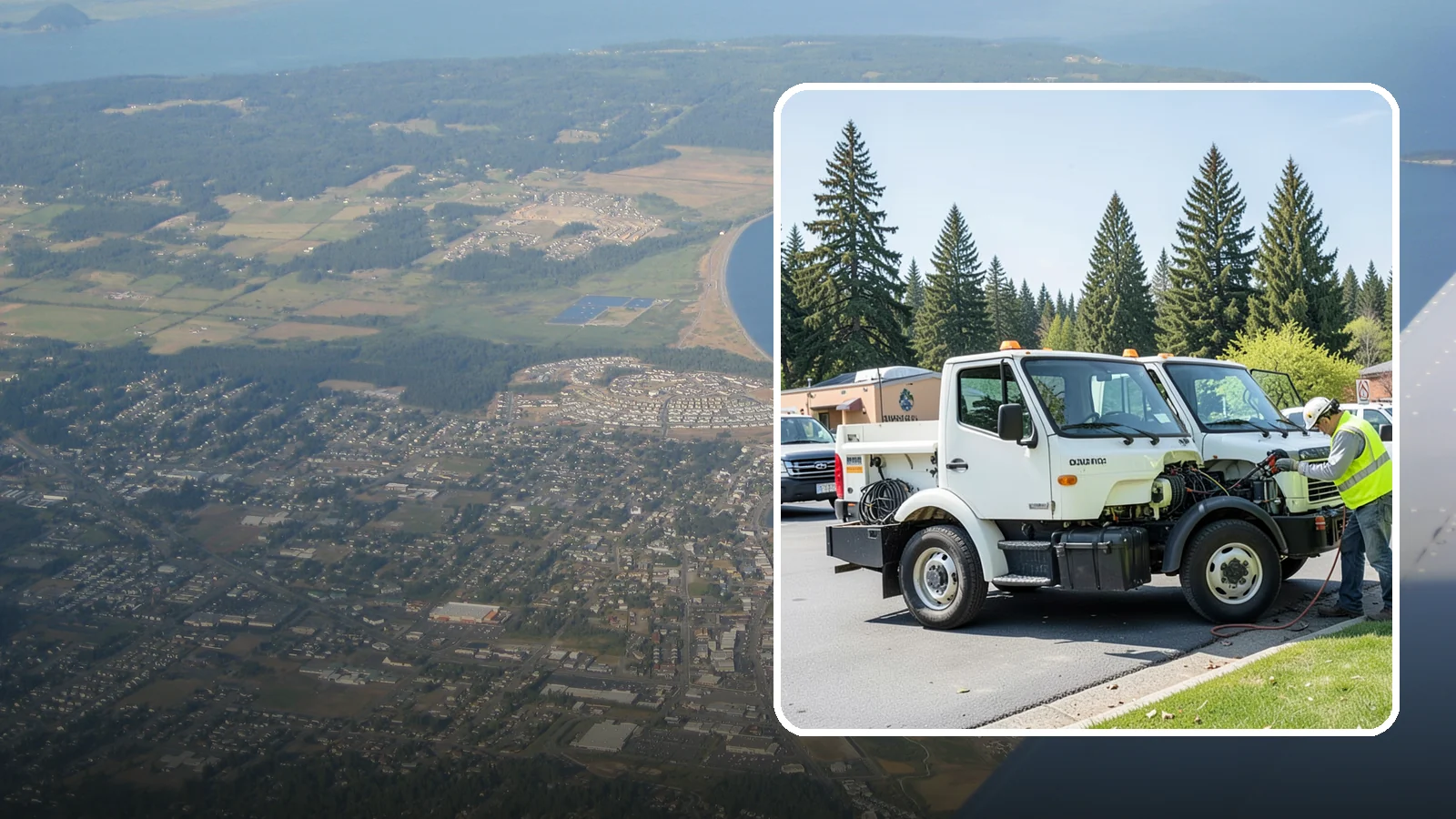 Fleet Maintenance in Oak Harbor, Island County, WA - Scheduled and repair maintenance for municipal vehicle and equipment fleets.