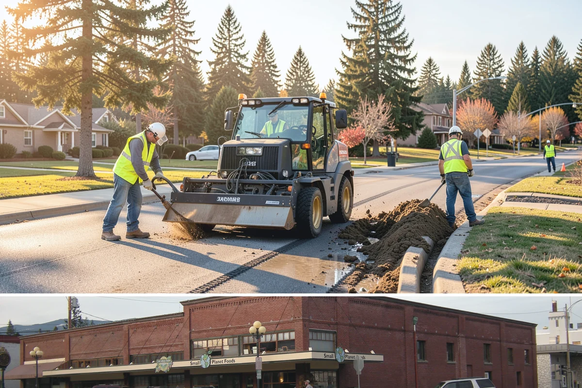 Fleet Maintenance in Sedro-Woolley, Skagit County, WA - Snow and storm equipment gets priority servicing ahead of winter, while mowers and sweepers are prepped in spring.