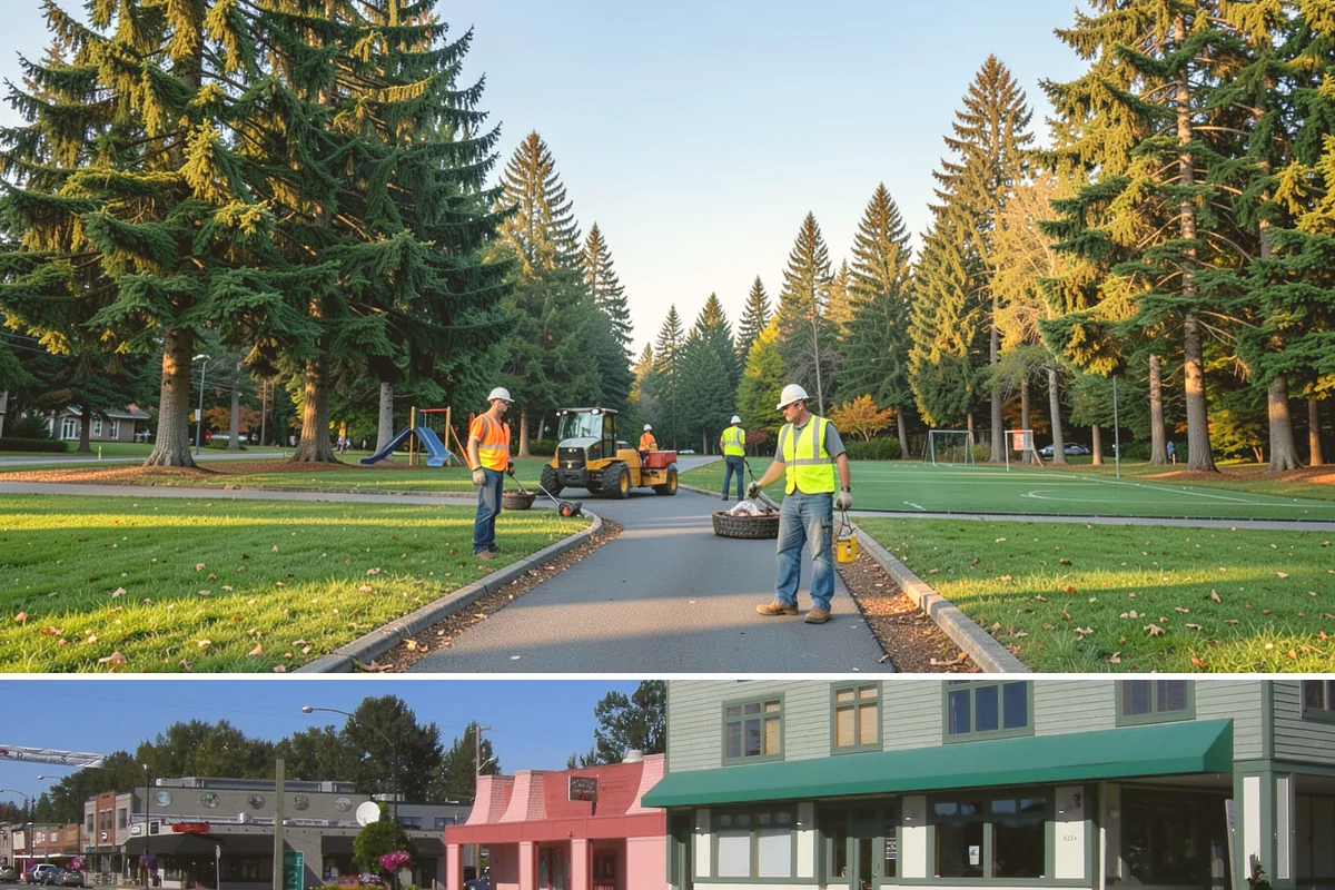 Fleet Maintenance in Snoqualmie, King County, WA - Snow and storm equipment gets priority servicing ahead of winter, while mowers and sweepers are prepped in spring.