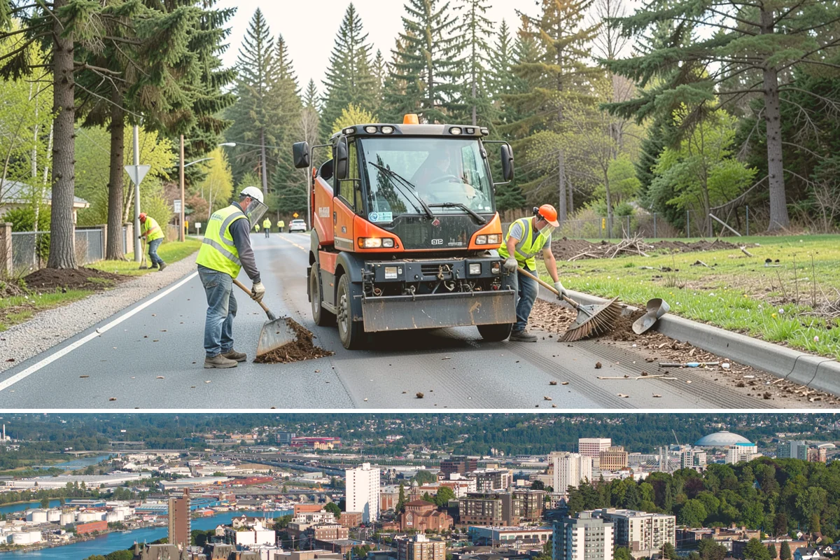 Fleet Maintenance in Tacoma, Pierce County, WA - Snow and storm equipment gets priority servicing ahead of winter, while mowers and sweepers are prepped in spring.