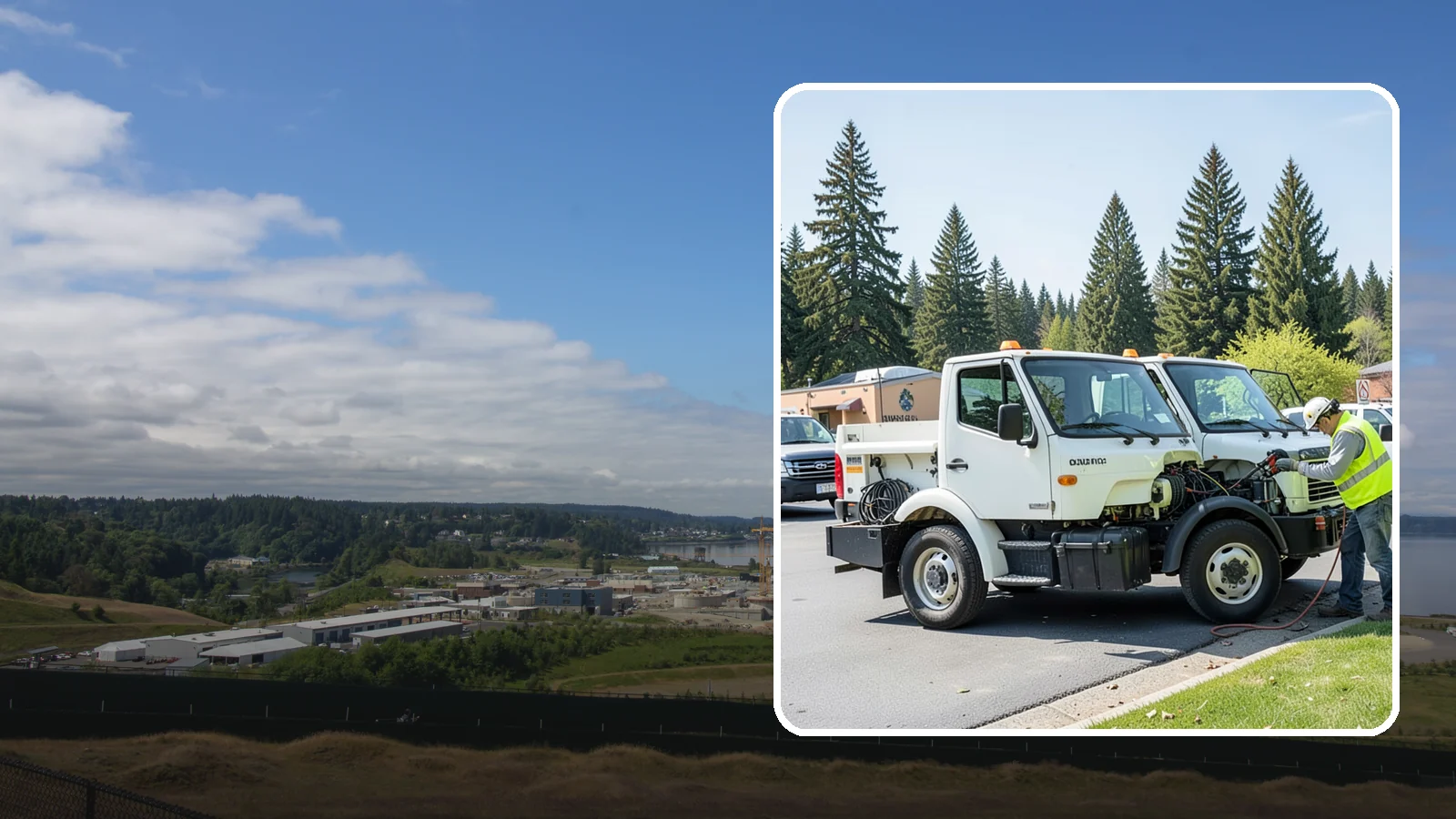 Fleet Maintenance in University Place, Pierce County, WA - Scheduled and repair maintenance for municipal vehicle and equipment fleets.