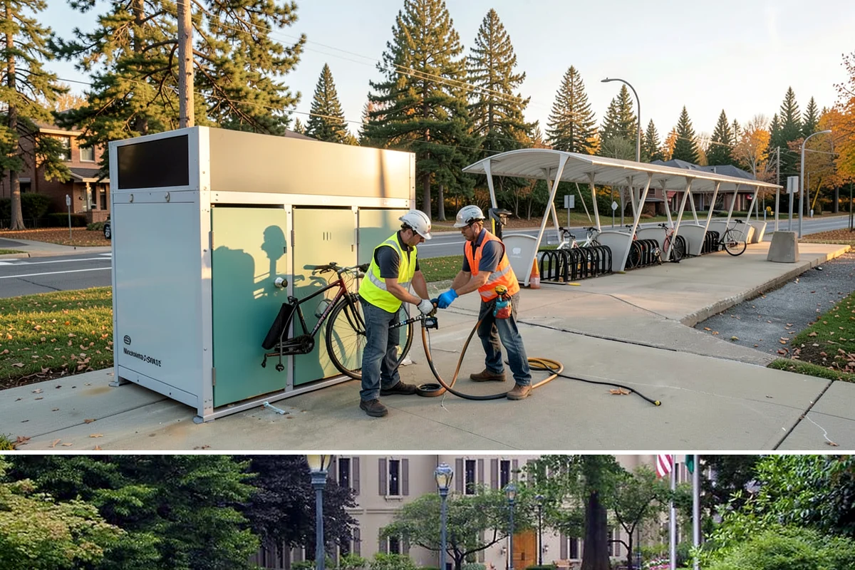 Fleet Maintenance in Woodinville, King County, WA - Snow and storm equipment gets priority servicing ahead of winter, while mowers and sweepers are prepped in spring.
