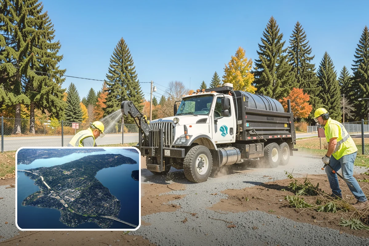 Flood Cleanup in Mercer Island, King County, WA - Restores flooded public sites to safe, reopenable condition