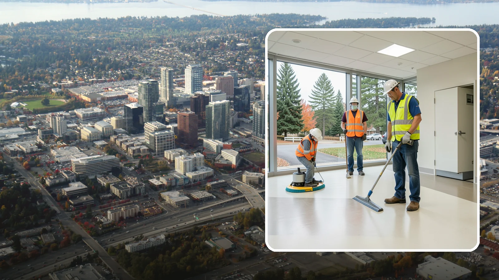 Floor Care & Refinishing in Bellevue, King County, WA - Restore and protect hard and resilient floors in public buildings with professional stripping, refinishing, and care.