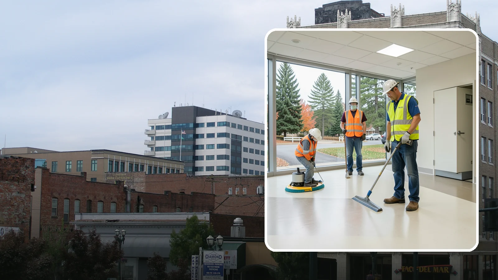 Floor Care & Refinishing in Everett, Snohomish County, WA - Restore and protect hard and resilient floors in public buildings with professional stripping, refinishing, and care.