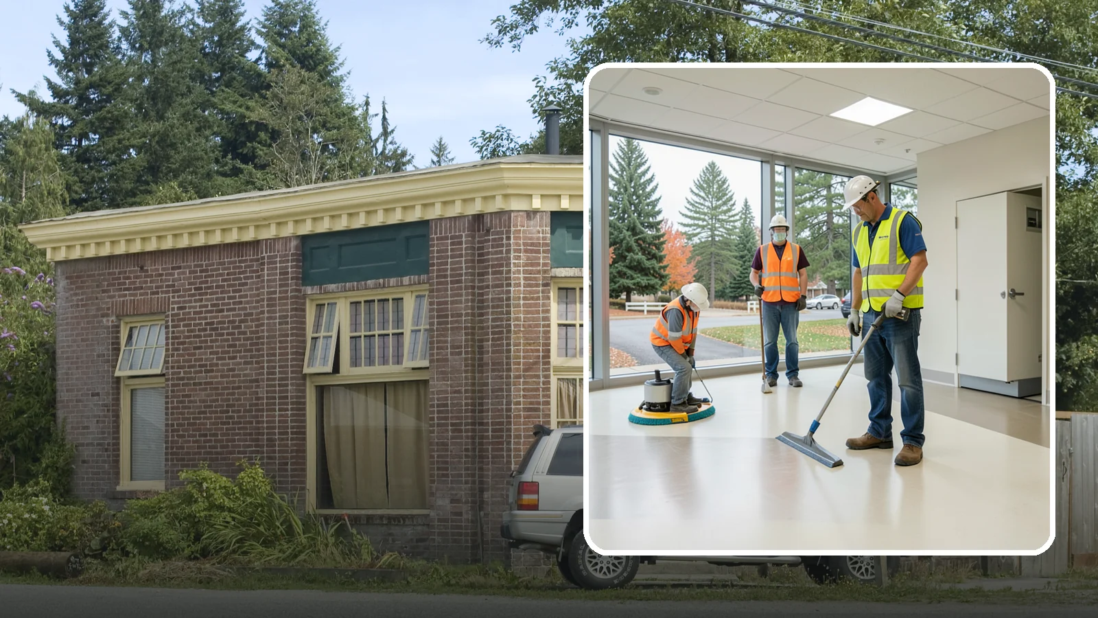 Floor Care & Refinishing in Hamilton, Skagit County, WA - Restore and protect hard and resilient floors in public buildings with professional stripping, refinishing, and care.