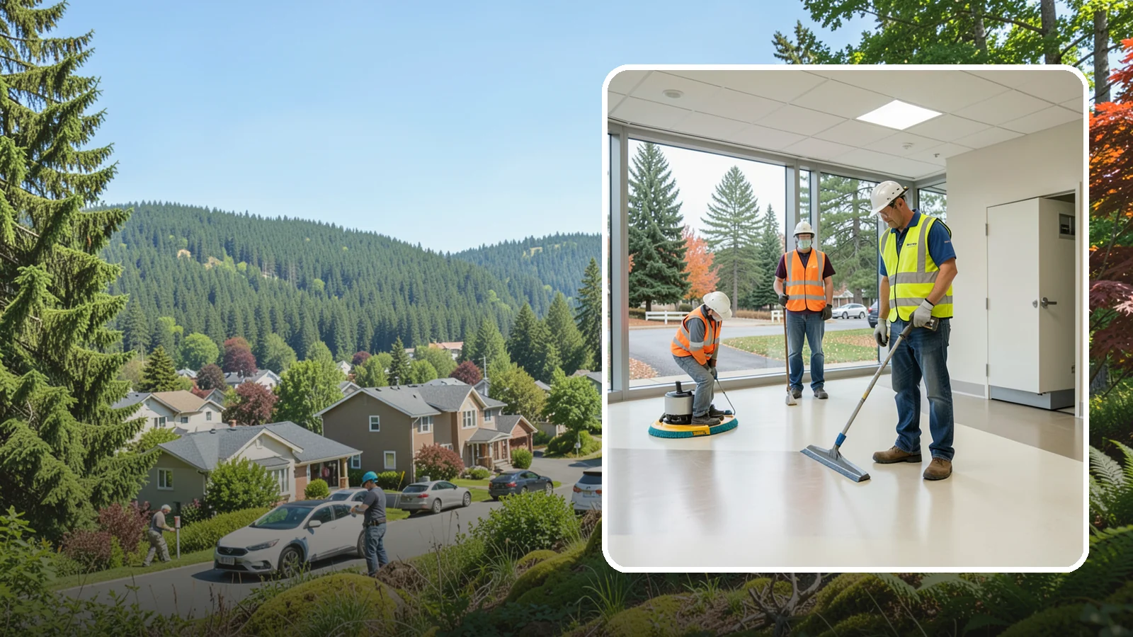 Floor Care & Refinishing in Index, Snohomish County, WA - Restore and protect hard and resilient floors in public buildings with professional stripping, refinishing, and care.