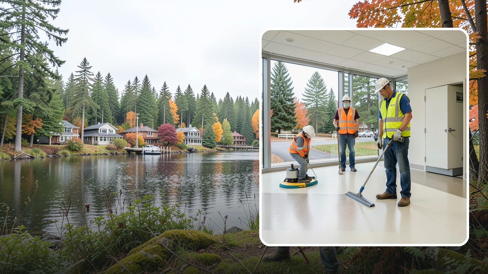 Floor Care & Refinishing in La Conner, Skagit County, WA - Restore and protect hard and resilient floors in public buildings with professional stripping, refinishing, and care.