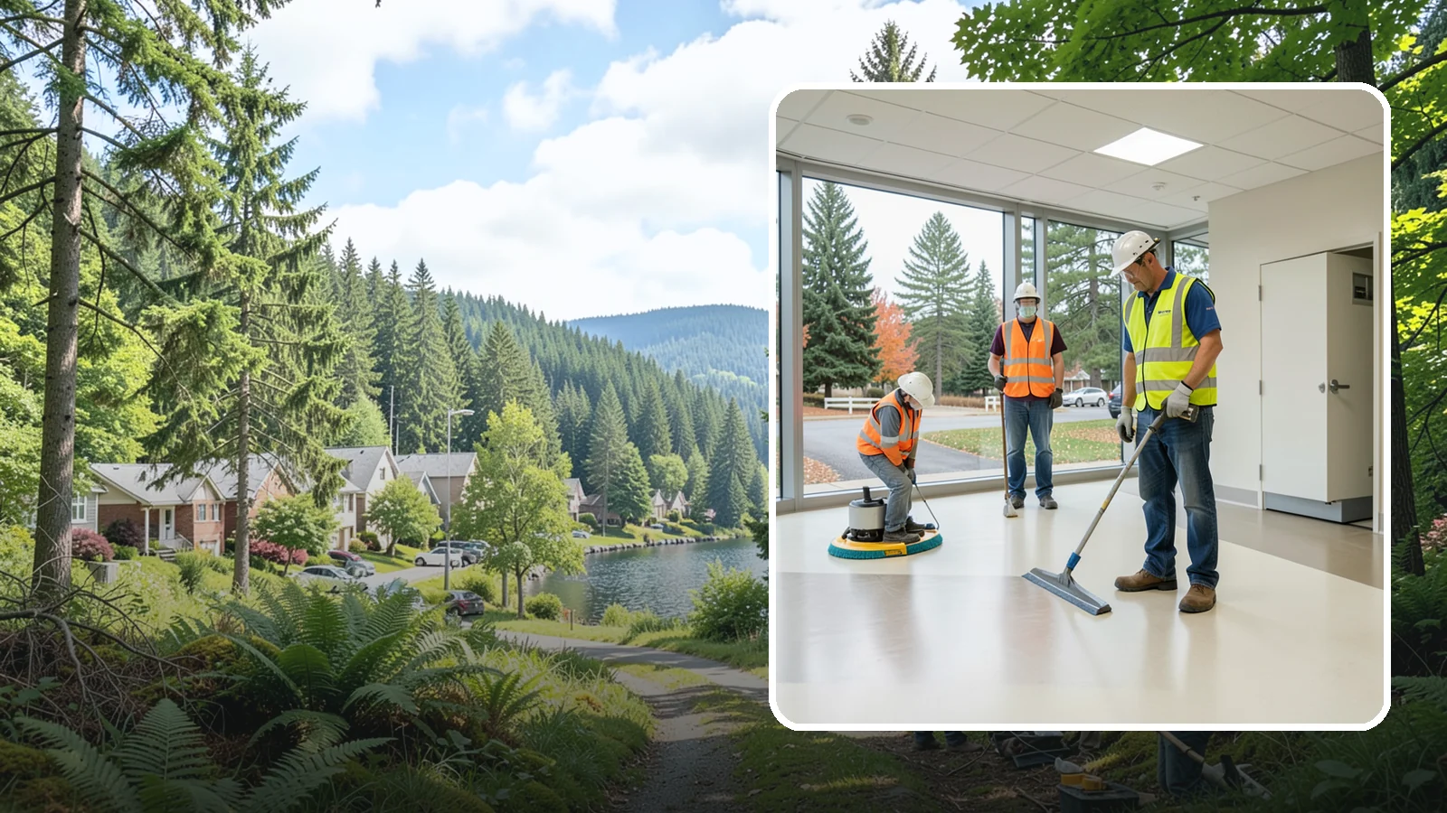 Floor Care & Refinishing in Lake Forest Park, King County, WA - Restore and protect hard and resilient floors in public buildings with professional stripping, refinishing, and care.