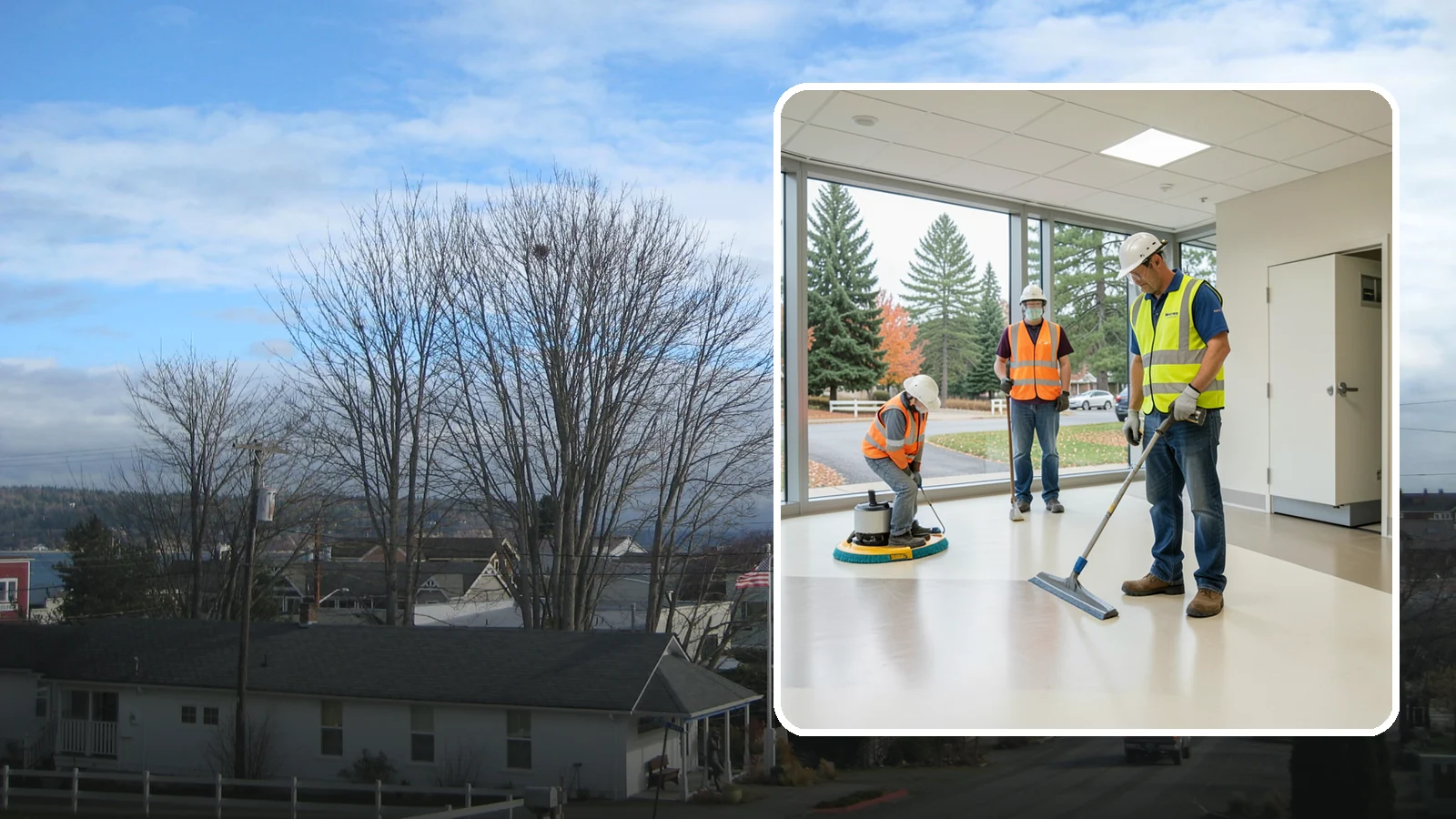 Floor Care & Refinishing in Langley, Island County, WA - Restore and protect hard and resilient floors in public buildings with professional stripping, refinishing, and care.