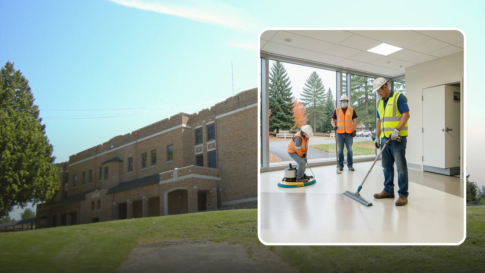 Floor Care & Refinishing in Maple Valley, King County, WA - Restore and protect hard and resilient floors in public buildings with professional stripping, refinishing, and care.