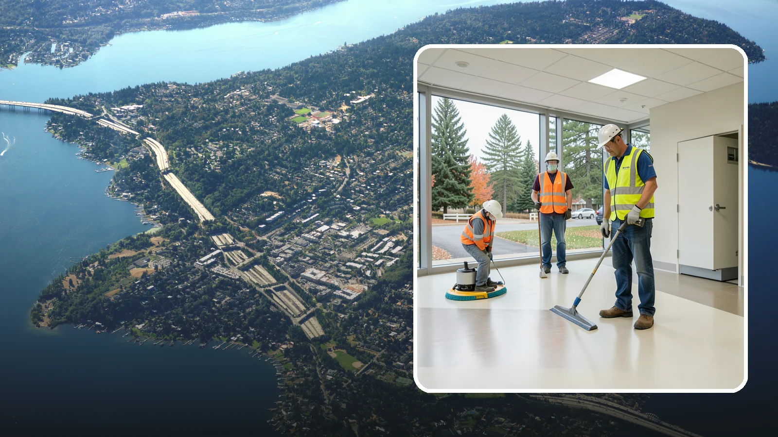 Floor Care & Refinishing in Mercer Island, King County, WA - Restore and protect hard and resilient floors in public buildings with professional stripping, refinishing, and care.