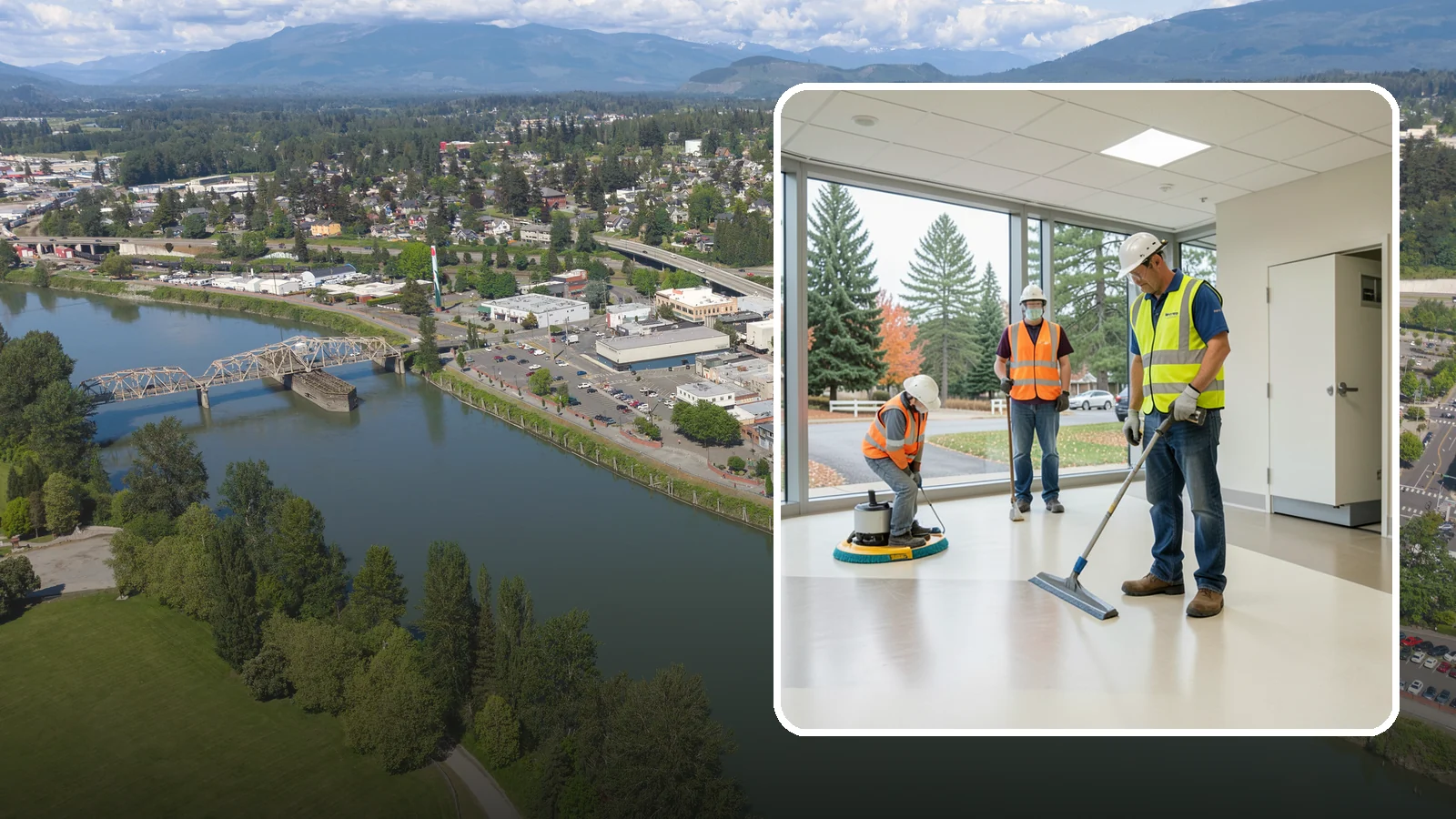 Floor Care & Refinishing in Mount Vernon, Skagit County, WA - Restore and protect hard and resilient floors in public buildings with professional stripping, refinishing, and care.