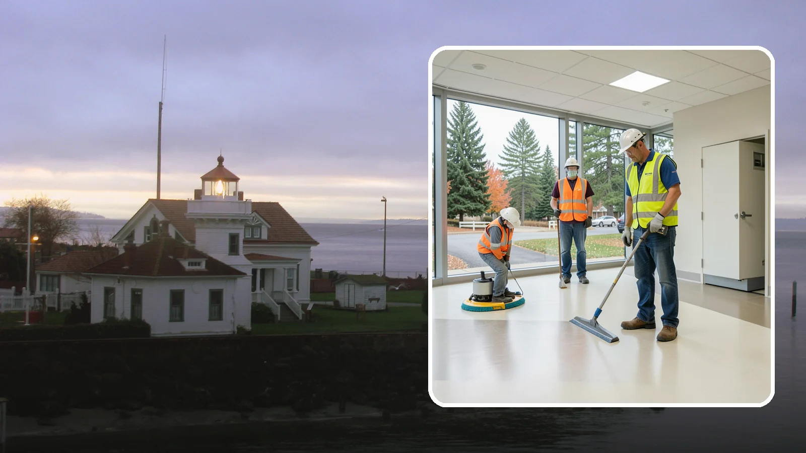 Floor Care & Refinishing in Mukilteo, Snohomish County, WA - Restore and protect hard and resilient floors in public buildings with professional stripping, refinishing, and care.