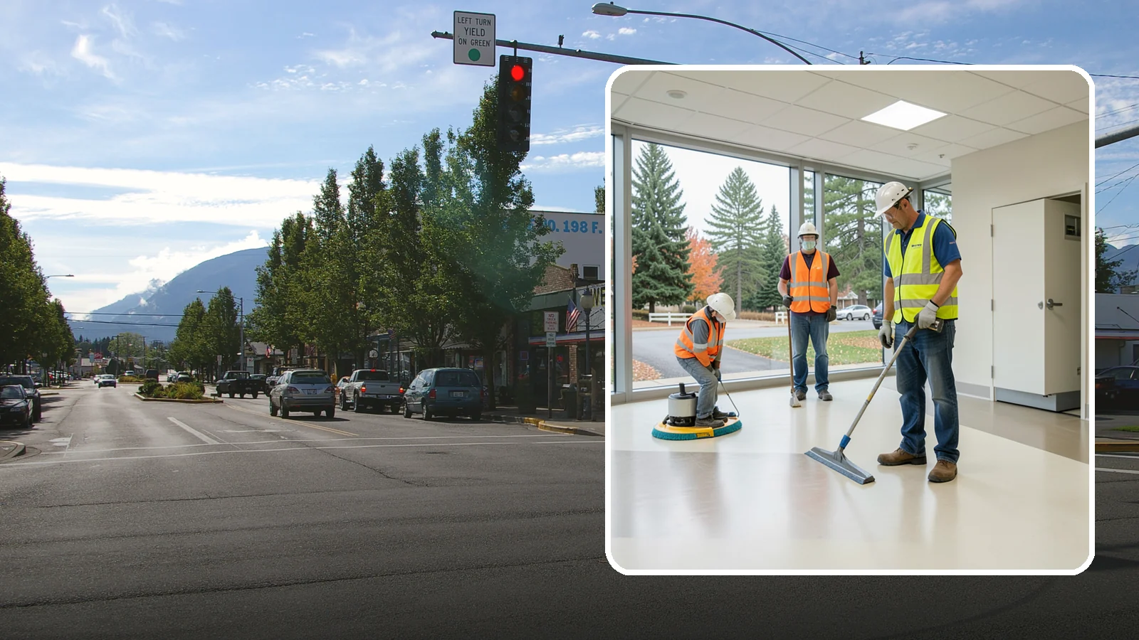 Floor Care & Refinishing in North Bend, King County, WA - Restore and protect hard and resilient floors in public buildings with professional stripping, refinishing, and care.