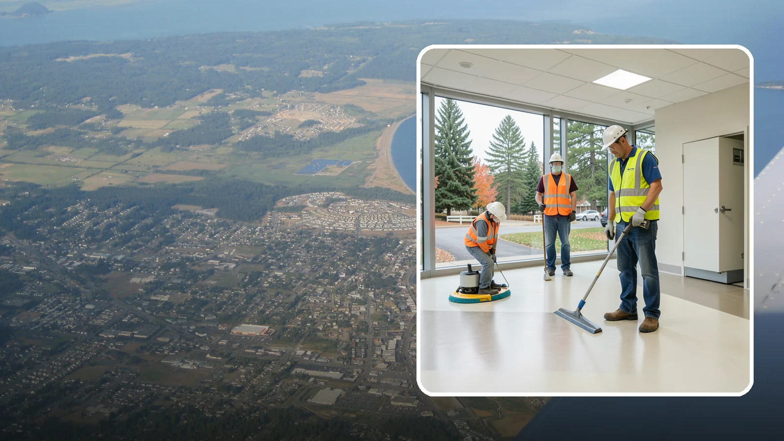 Floor Care & Refinishing in Oak Harbor, Island County, WA - Restore and protect hard and resilient floors in public buildings with professional stripping, refinishing, and care.