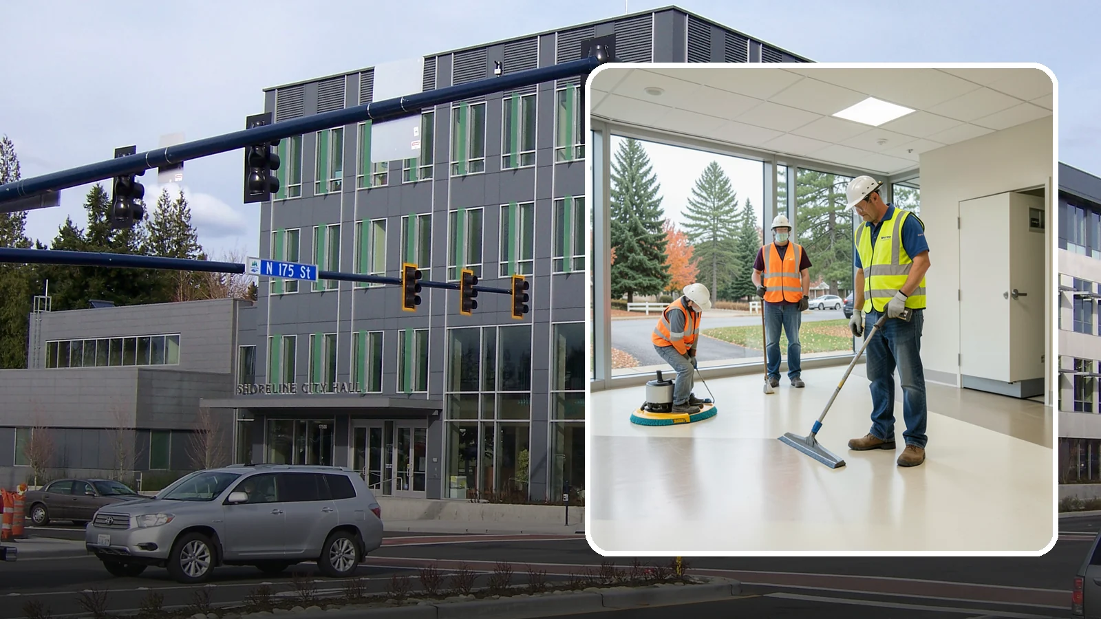 Floor Care & Refinishing in Shoreline, King County, WA - Restore and protect hard and resilient floors in public buildings with professional stripping, refinishing, and care.