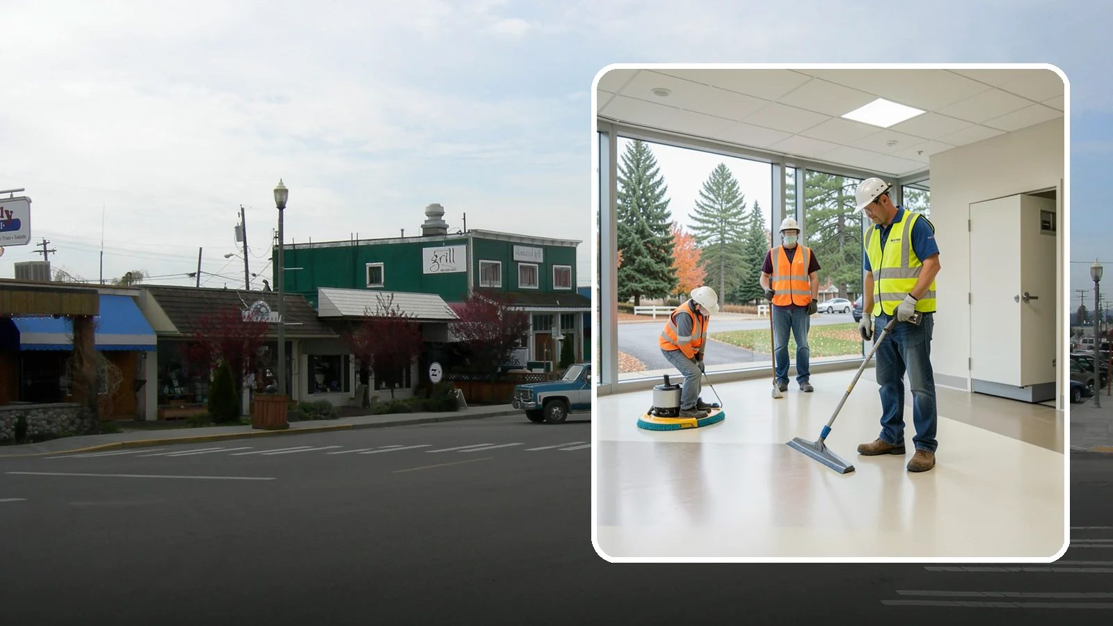 Floor Care & Refinishing in Stanwood, Snohomish County, WA - Restore and protect hard and resilient floors in public buildings with professional stripping, refinishing, and care.