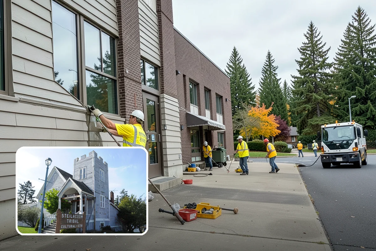 Floor Care & Refinishing in Steilacoom, Pierce County, WA - Restores appearance and extends the life of institutional floors