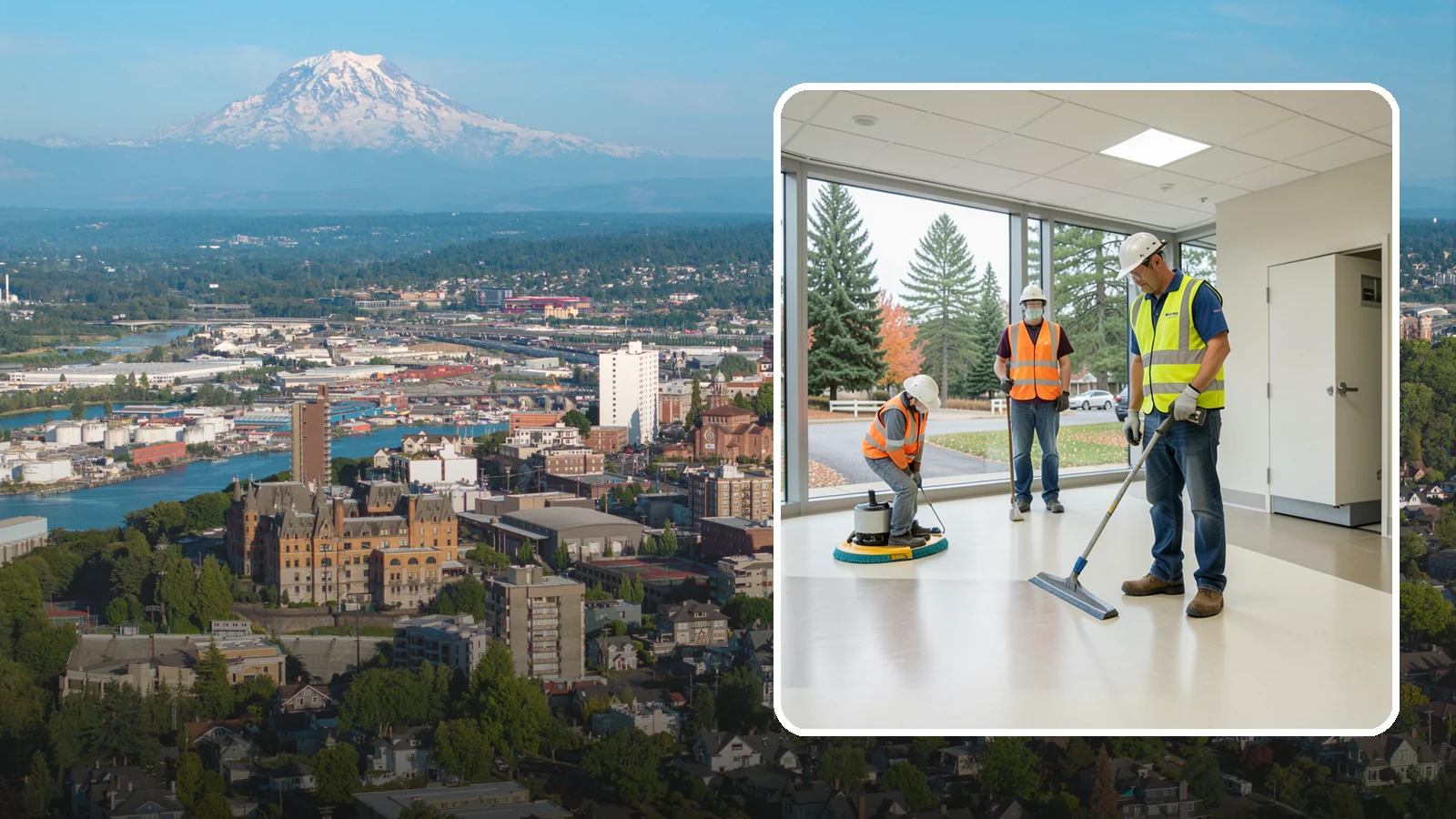 Floor Care & Refinishing in Tacoma, Pierce County, WA - Restore and protect hard and resilient floors in public buildings with professional stripping, refinishing, and care.