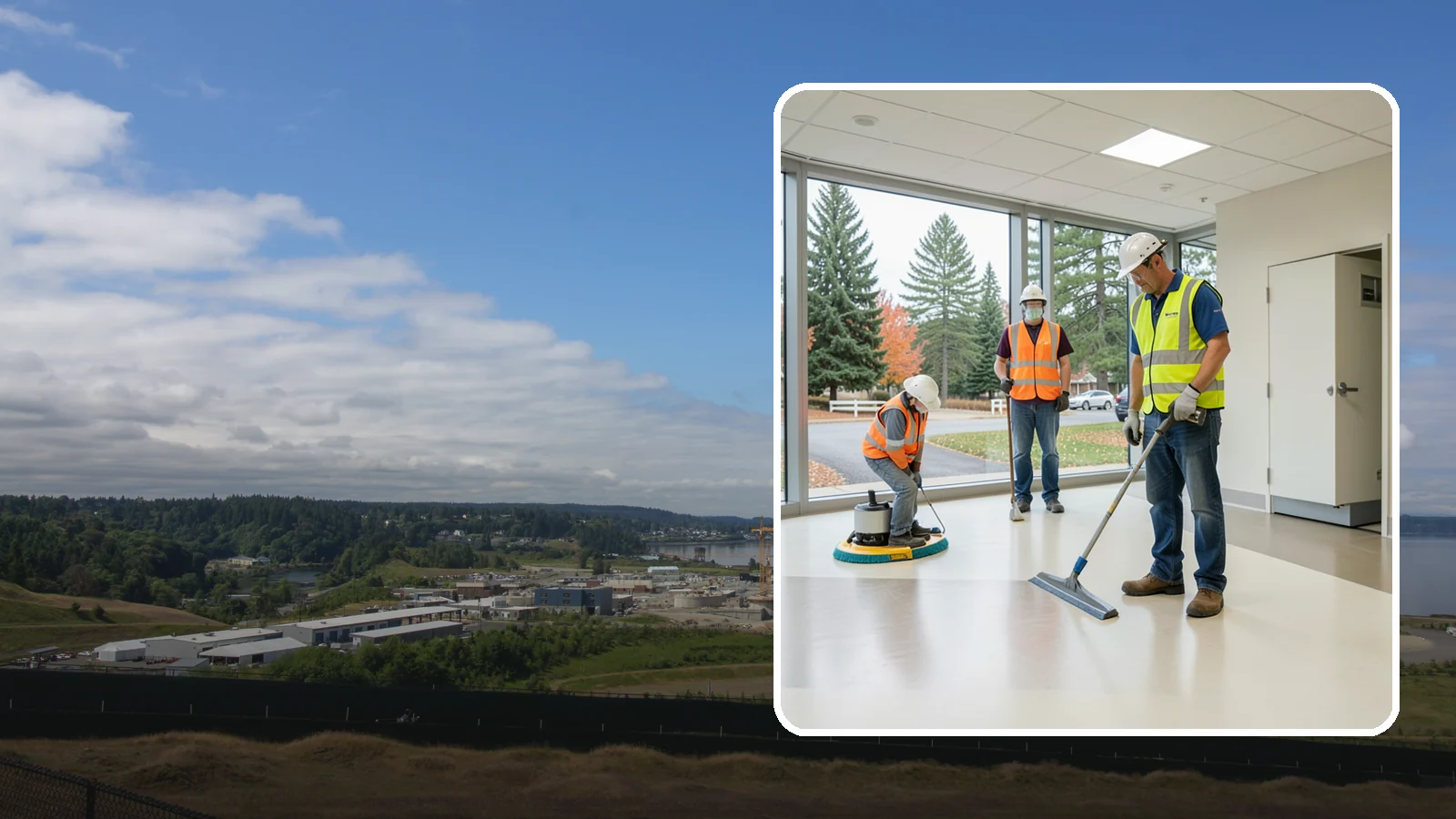 Floor Care & Refinishing in University Place, Pierce County, WA - Restore and protect hard and resilient floors in public buildings with professional stripping, refinishing, and care.