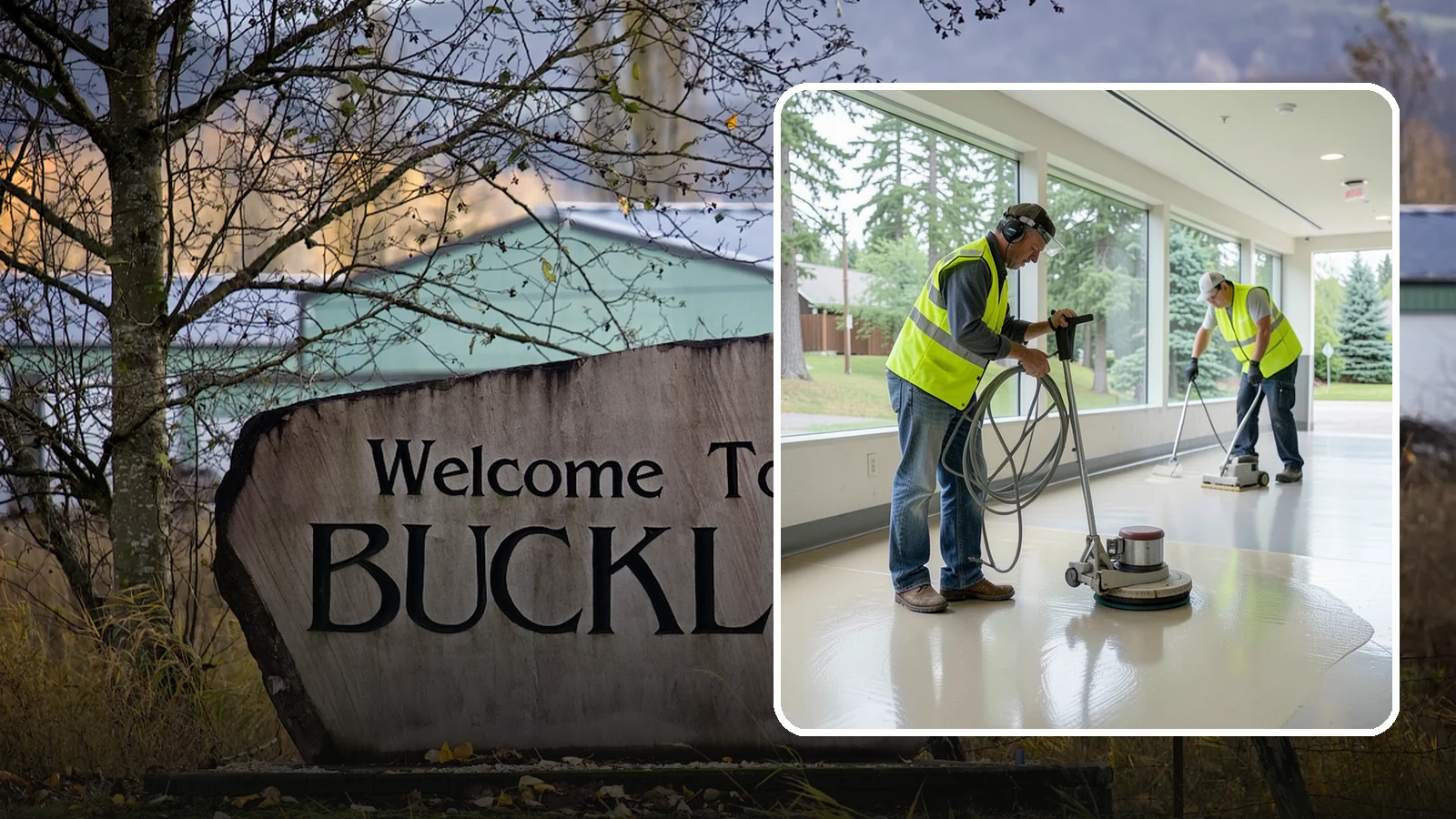 Floor Stripping & Waxing in Buckley, Pierce County, WA - Periodic strip-and-wax restores protective finish and shine to hard floors in schools, offices, and public buildings.