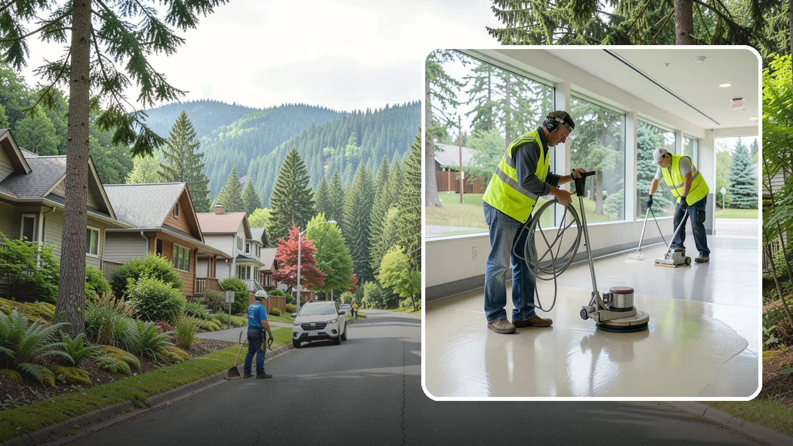 Floor Stripping & Waxing in Darrington, Snohomish County, WA - Periodic strip-and-wax restores protective finish and shine to hard floors in schools, offices, and public buildings.