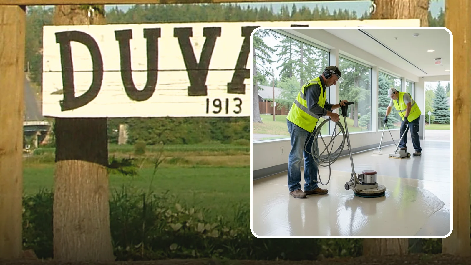 Floor Stripping & Waxing in Duvall, King County, WA - Periodic strip-and-wax restores protective finish and shine to hard floors in schools, offices, and public buildings.