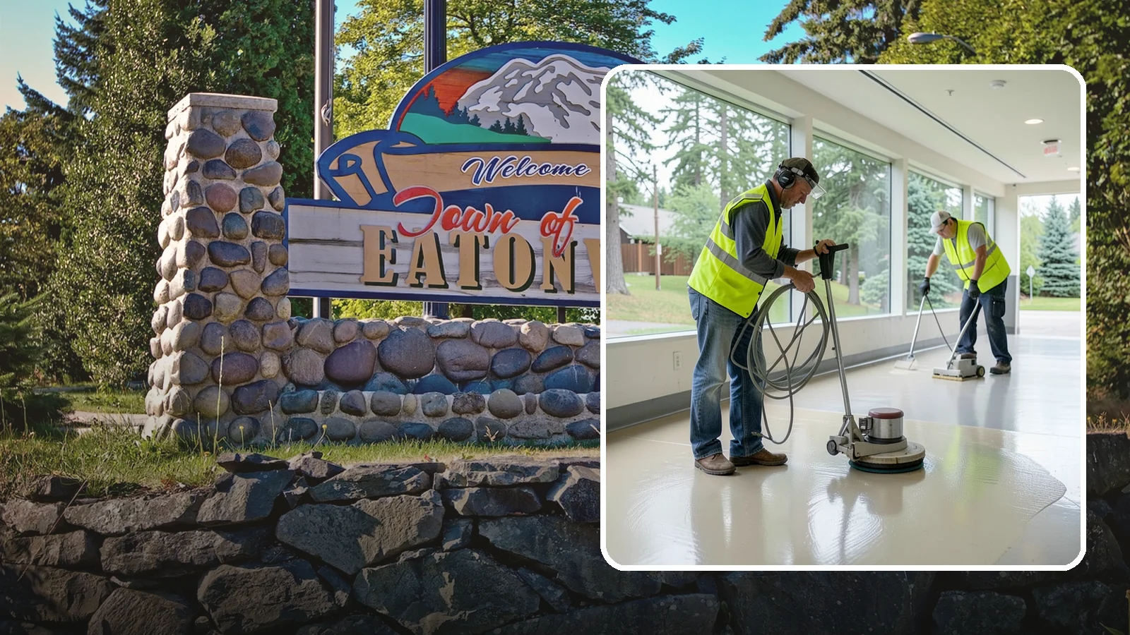 Floor Stripping & Waxing in Eatonville, Pierce County, WA - Periodic strip-and-wax restores protective finish and shine to hard floors in schools, offices, and public buildings.