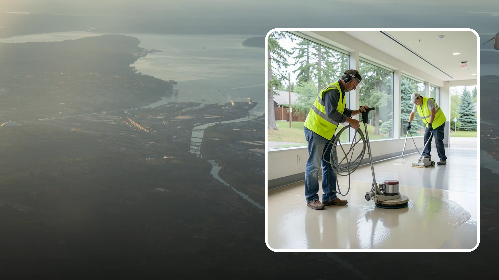 Floor Stripping & Waxing in Fife, Pierce County, WA - Periodic strip-and-wax restores protective finish and shine to hard floors in schools, offices, and public buildings.