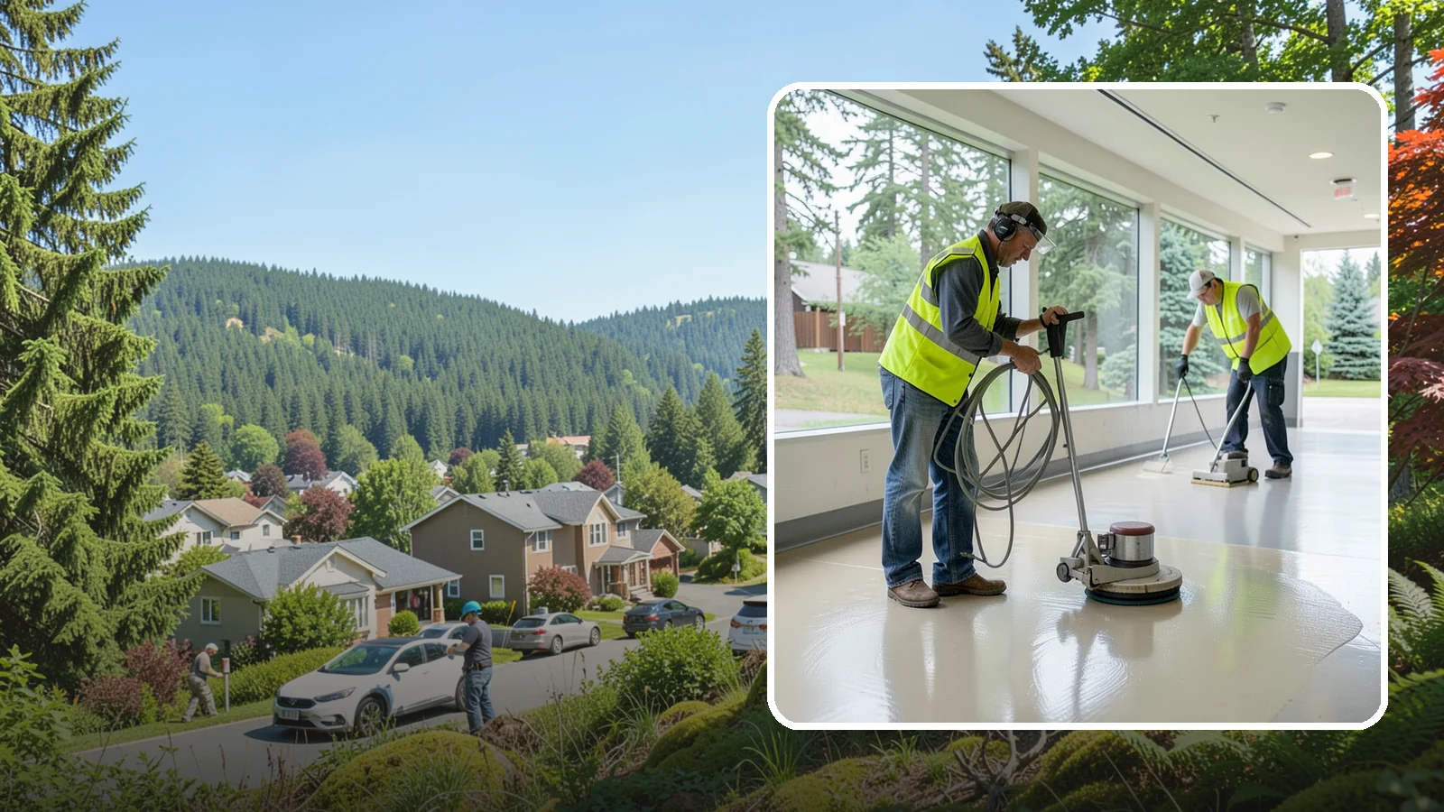 Floor Stripping & Waxing in Index, Snohomish County, WA - Periodic strip-and-wax restores protective finish and shine to hard floors in schools, offices, and public buildings.