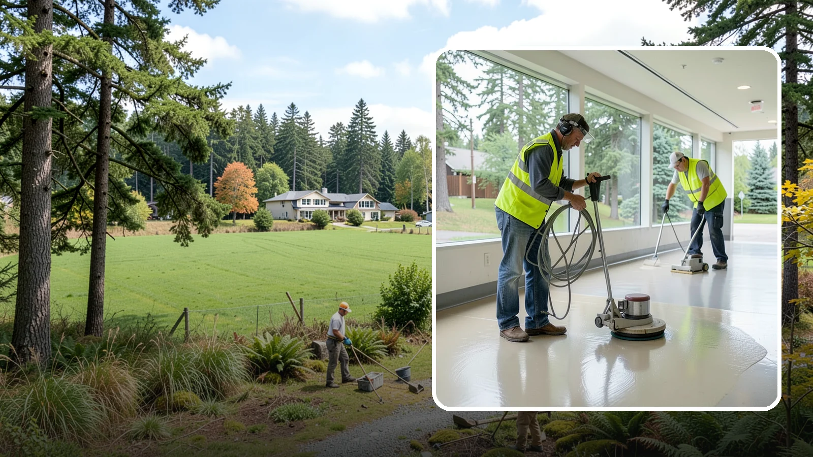 Floor Stripping & Waxing in Lyman, Skagit County, WA - Periodic strip-and-wax restores protective finish and shine to hard floors in schools, offices, and public buildings.
