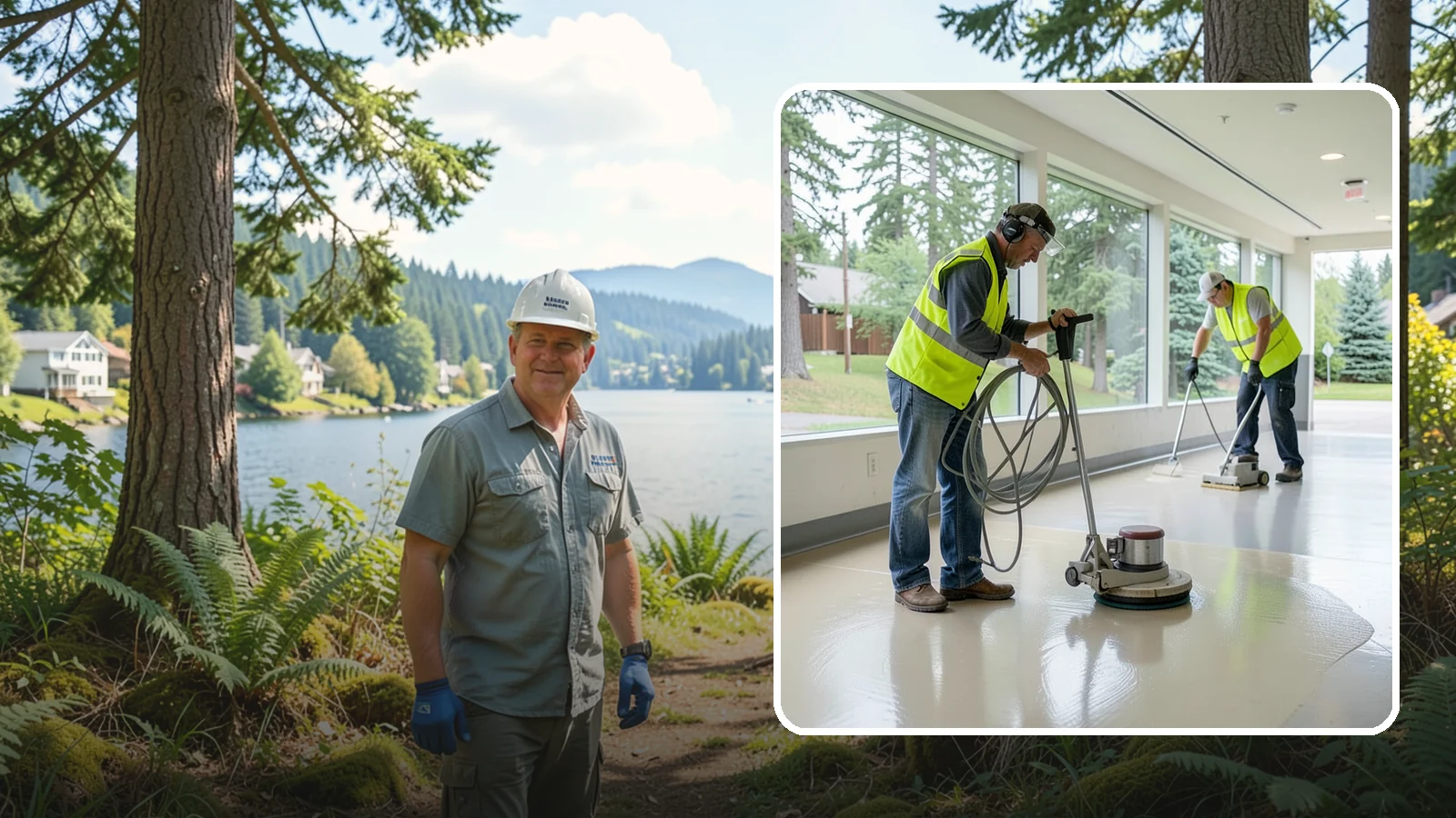 Floor Stripping & Waxing in Milton, King County, WA - Periodic strip-and-wax restores protective finish and shine to hard floors in schools, offices, and public buildings.