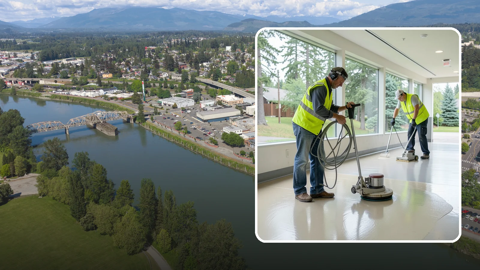 Floor Stripping & Waxing in Mount Vernon, Skagit County, WA - Periodic strip-and-wax restores protective finish and shine to hard floors in schools, offices, and public buildings.