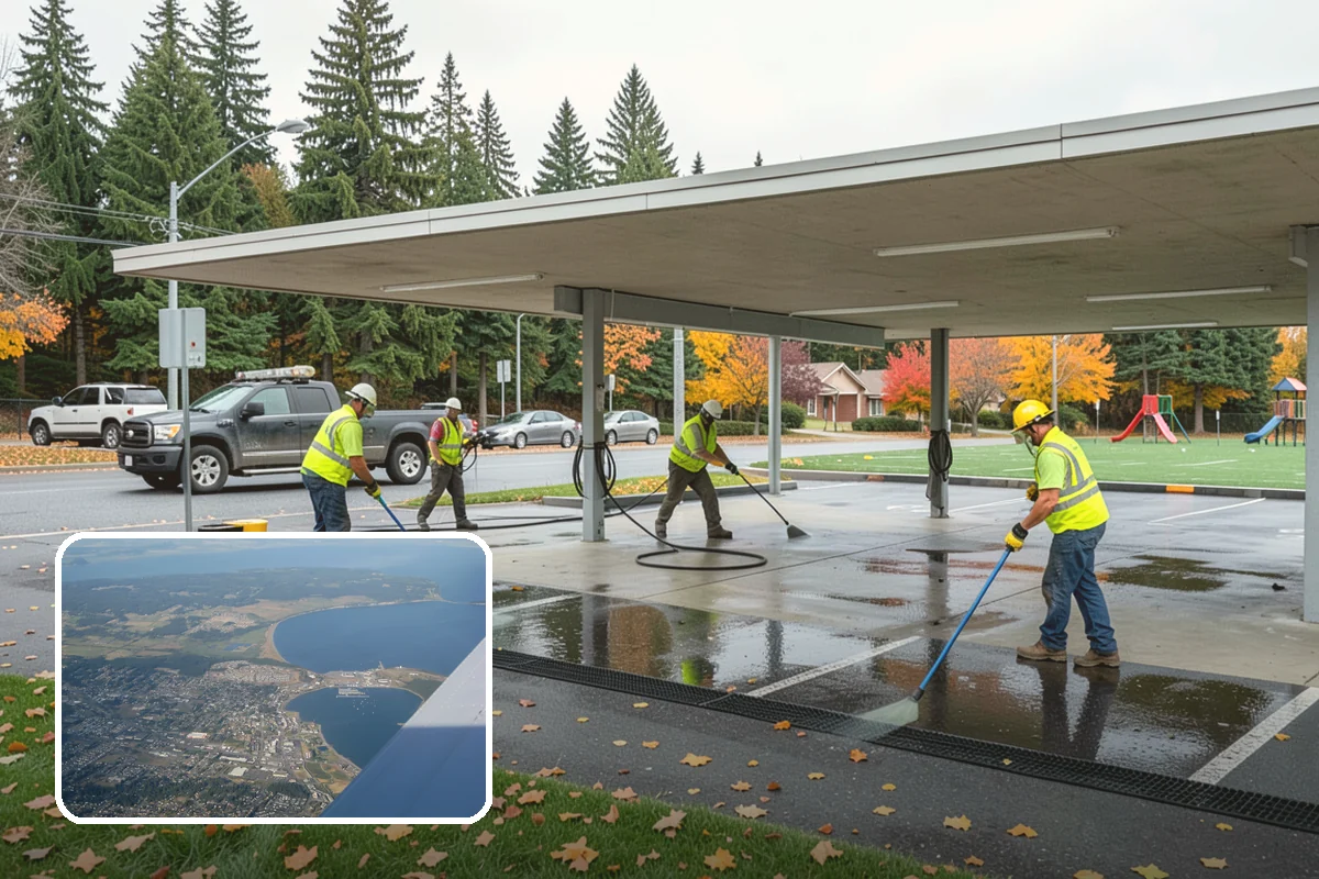 Floor Stripping & Waxing in Oak Harbor, Island County, WA - Restored slip resistance and appearance on aging tile
