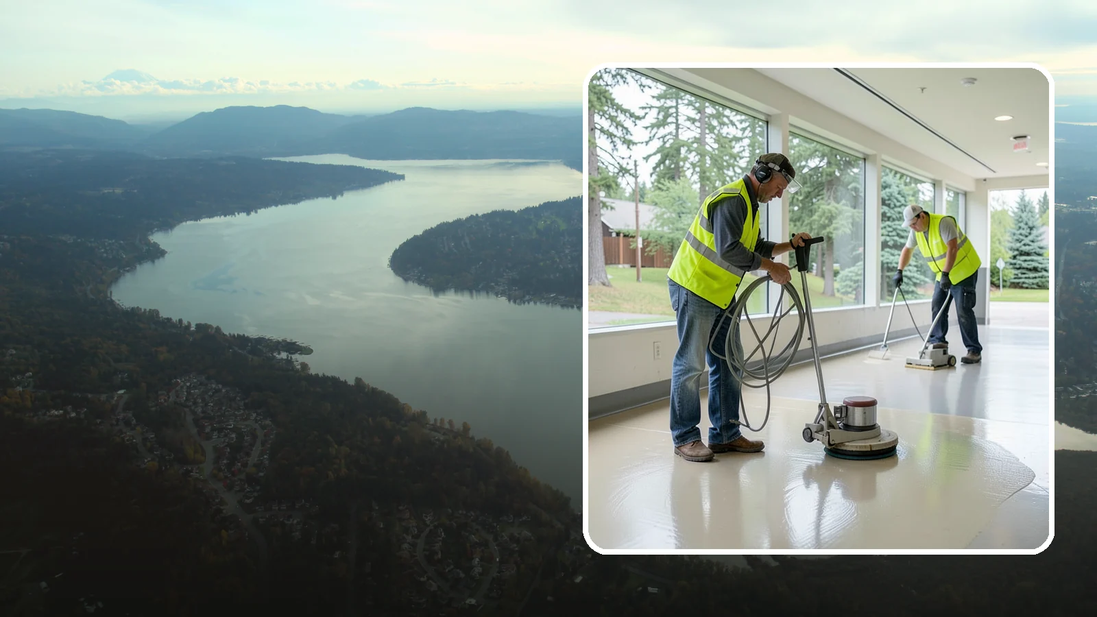 Floor Stripping & Waxing in Sammamish, King County, WA - Periodic strip-and-wax restores protective finish and shine to hard floors in schools, offices, and public buildings.