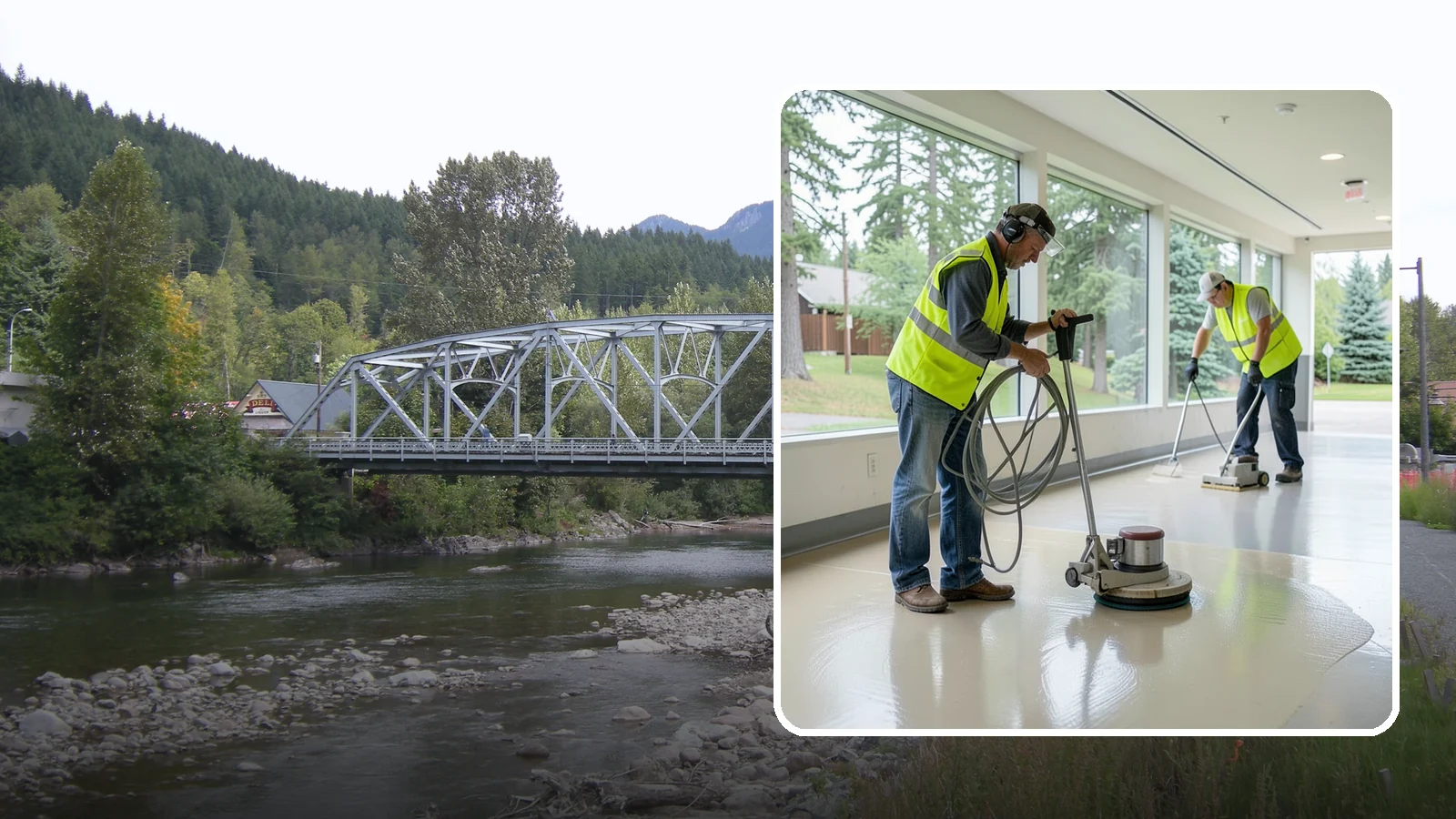 Floor Stripping & Waxing in Skykomish, King County, WA - Periodic strip-and-wax restores protective finish and shine to hard floors in schools, offices, and public buildings.
