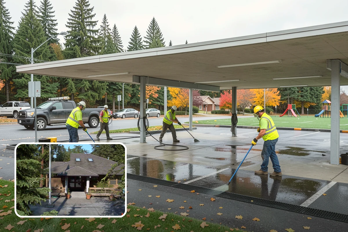 Floor Stripping & Waxing in Yarrow Point, King County, WA - Restored slip resistance and appearance on aging tile