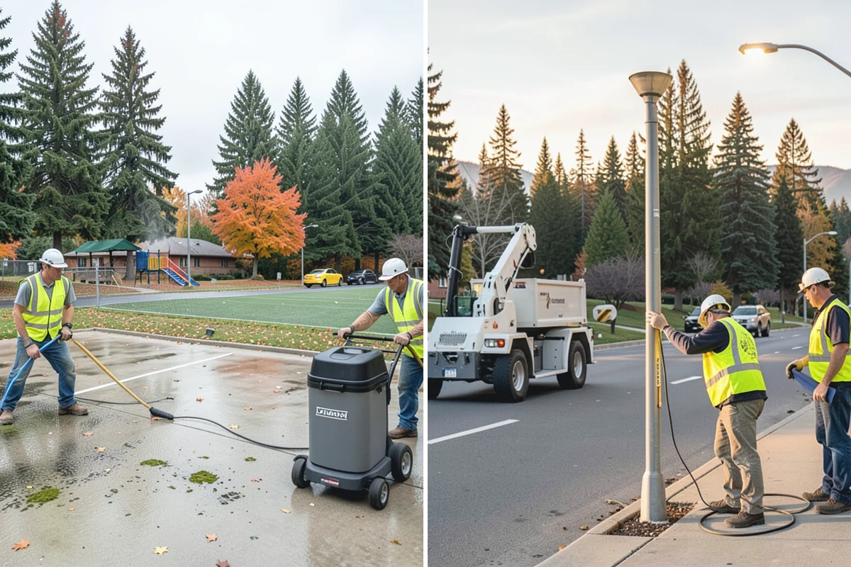 Football Field Maintenance in Darrington, Snohomish County, WA - Evaluate wear, firmness, and coverage across the field