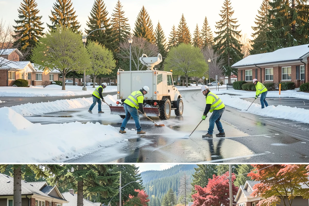 Football Field Maintenance in Hunts Point, King County, WA - Peak maintenance aligns with the fall competition season, with renovation and seeding in spring and early summer.